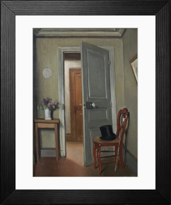 Framed Print : Le Haut-de-forme, interieur ou La Visite, 1887. Creator: Vallotton, Felix Edouard (1865-1925) Framed Print : Le Haut-de-forme, interieur ou La Visite, 1887. Creator: Vallotton, Felix Edouard (1865-1925)