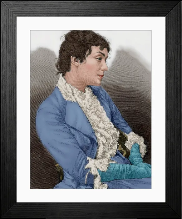 Framed Print : Eleonora Duse (1858-1924), Italian actress, 19th century. Creator: Unknown Framed Print : Eleonora Duse (1858-1924), Italian actress, 19th century. Creator: Unknown