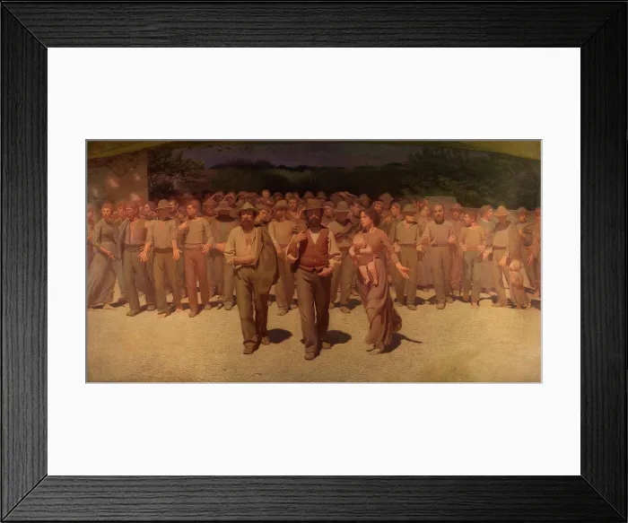 Framed Print : The Fourth Estate (Il Quarto Stato), 1901. Creator: Pellizza da Volpedo, Giuseppe (1868-1907) Framed Print : The Fourth Estate (Il Quarto Stato), 1901. Creator: Pellizza da Volpedo, Giuseppe (1868-1907)