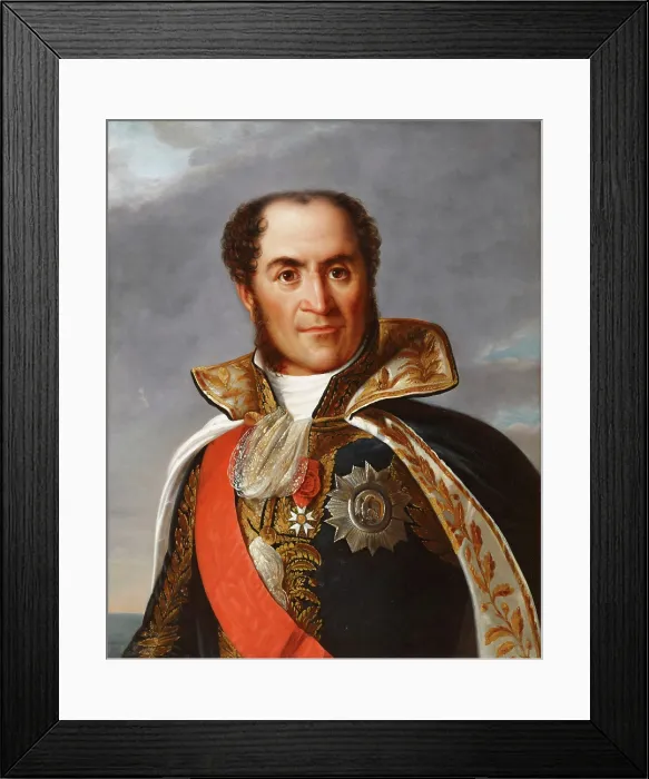 Framed Print : Portrait of Count Guillaume Marie-Anne Brune (1763-1815), Marshal of the Empire, 1834. Creator: Benoist, Marie-Guillemine (1768-1826) Framed Print : Portrait of Count Guillaume Marie-Anne Brune (1763-1815), Marshal of the Empire, 1834. Creator: Benoist, Marie-Guillemine (1768-1826)