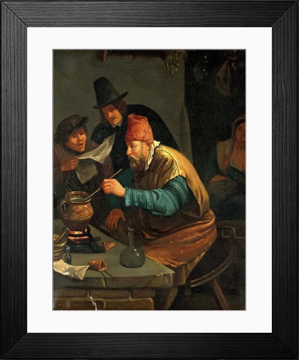Framed Print : An alchemist, c1670s. Creator: Unknown Framed Print : An alchemist, c1670s. Creator: Unknown