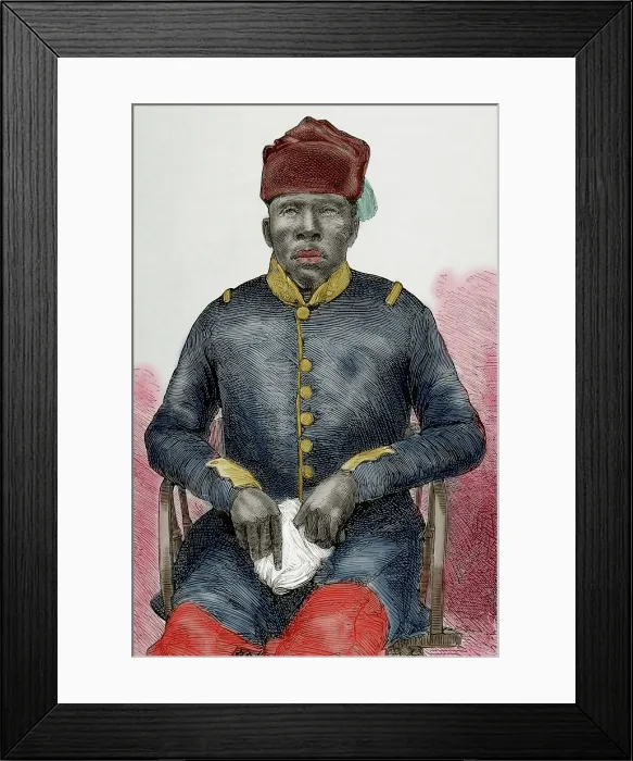 Framed Print : Gabasheane Masupha, Paramount chief of Basotho, 1940s? Creator: Capuz Framed Print : Gabasheane Masupha, Paramount chief of Basotho, 1940s? Creator: Capuz