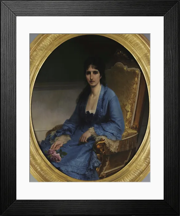 Framed Print : Portrait of Countess Antonietta Negroni Prati Morosini, 1871-1872. Creator: Hayez, Francesco (1791-1882) Framed Print : Portrait of Countess Antonietta Negroni Prati Morosini, 1871-1872. Creator: Hayez, Francesco (1791-1882)