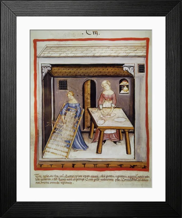 Framed Print : Homemade bread, 14th century. Creator: Unknown Framed Print : Homemade bread, 14th century. Creator: Unknown