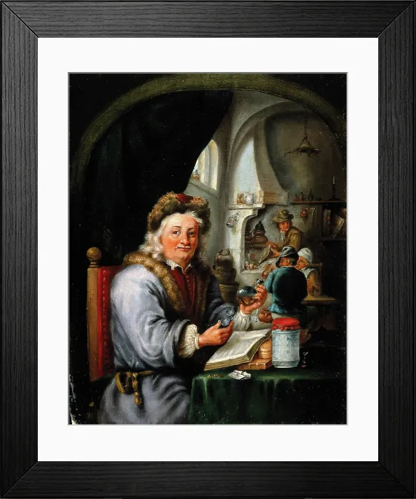 Framed Print : An alchemist in his laboratory, c1680s. Creator: Teniers, David, 1610-1690 (After) Framed Print : An alchemist in his laboratory, c1680s. Creator: Teniers, David, 1610-1690 (After)