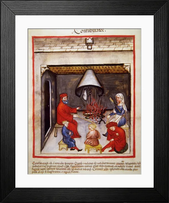 Framed Print : Interlocutor, 14th century. Creator: Unknown Framed Print : Interlocutor, 14th century. Creator: Unknown