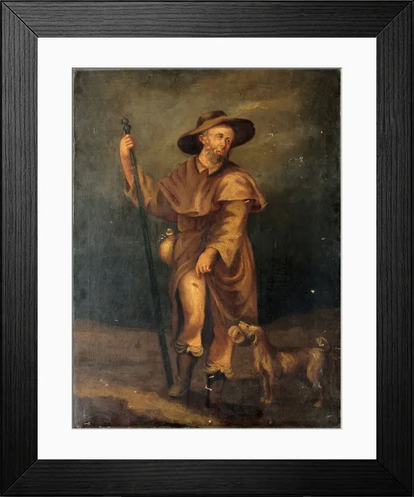 Framed Print : Saint Roch, c17th century. Creator: Unknown Framed Print : Saint Roch, c17th century. Creator: Unknown
