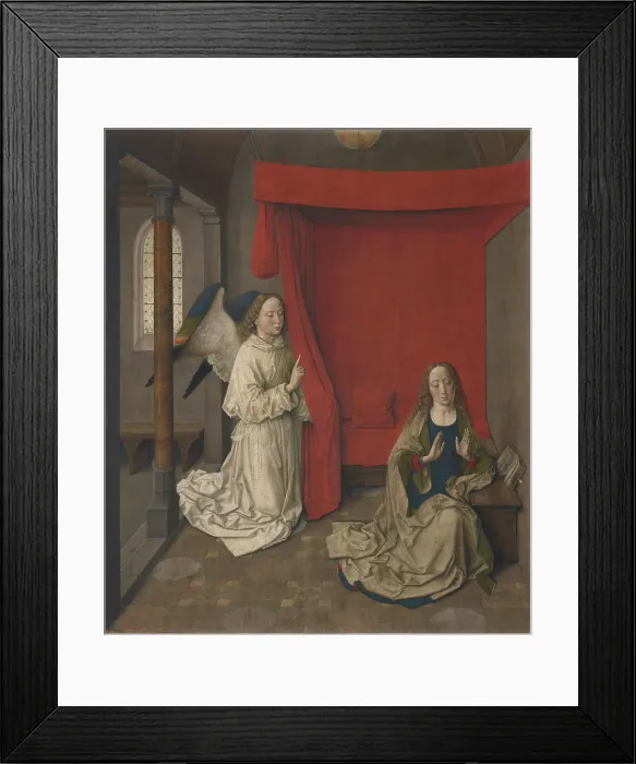 Framed Print : The Annunciation, 1450s. Creator: Bouts, Dirk (1410 / 20-1475) Framed Print : The Annunciation, 1450s. Creator: Bouts, Dirk (1410 / 20-1475)