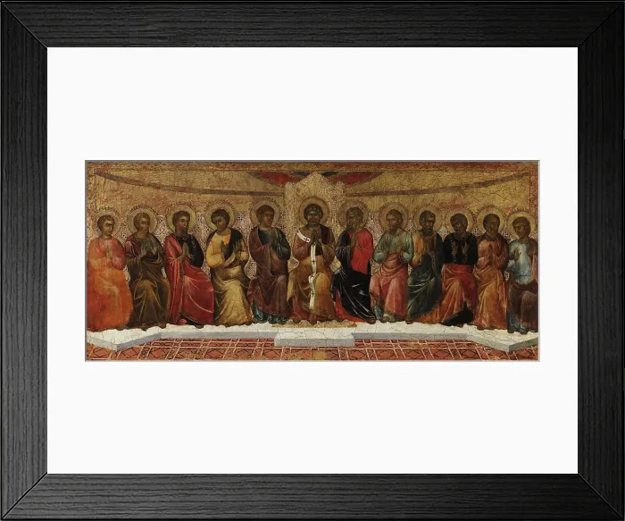 Framed Print : Jesus and Apostles. Creator: Jacobello di Bonomo (active 1370-1390) Framed Print : Jesus and Apostles. Creator: Jacobello di Bonomo (active 1370-1390)