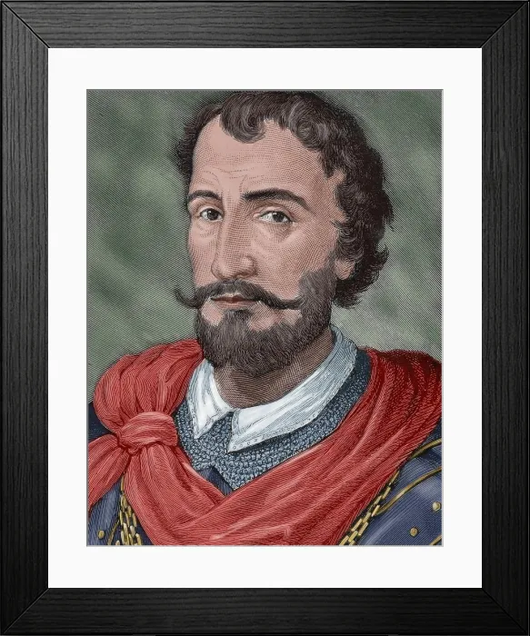 Framed Print : Diego Hurtado de Mendoza, (19th century). Creator: Unknown Framed Print : Diego Hurtado de Mendoza, (19th century). Creator: Unknown