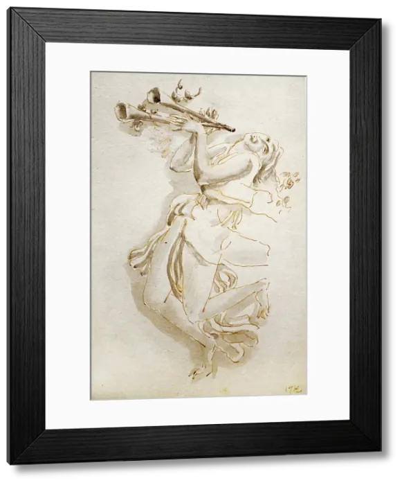 Framed Print : La danse. Isadora Duncan, 1912. Creator: Bourdelle, Antoine (1861-1929)