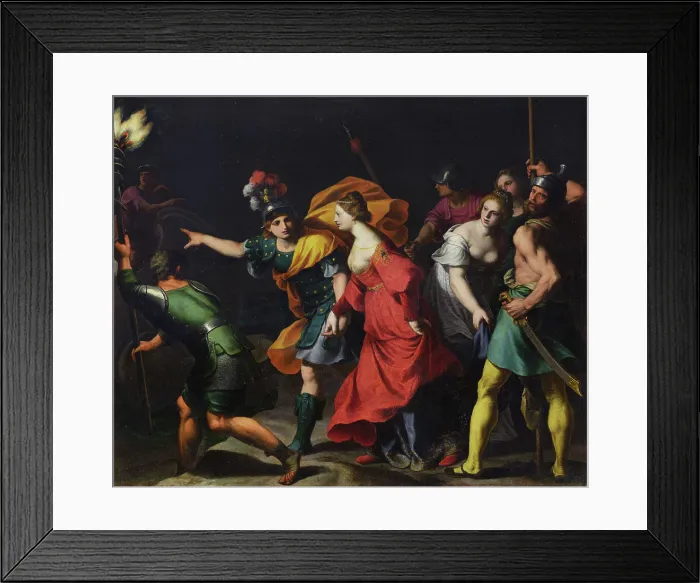 Framed Print : The Rape of Helen, First Half of 17th century. Creator: Turchi, Alessandro (1578-1649) Framed Print : The Rape of Helen, First Half of 17th century. Creator: Turchi, Alessandro (1578-1649)