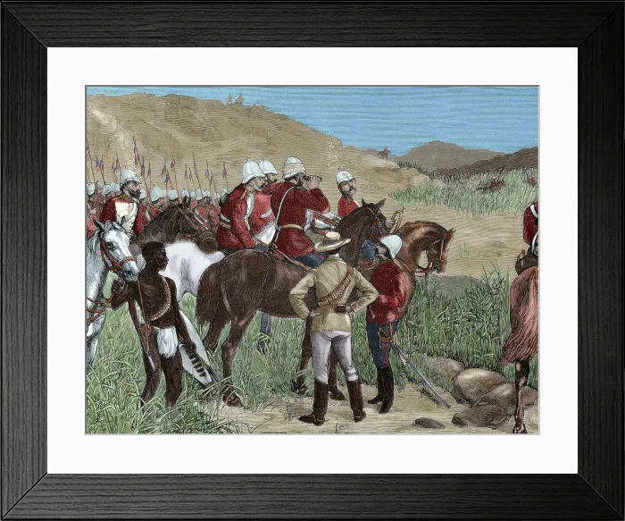 Framed Print : Capture of Cetshwayo, Anglo-Zulu War, 1879. Creator: Ovejero Framed Print : Capture of Cetshwayo, Anglo-Zulu War, 1879. Creator: Ovejero