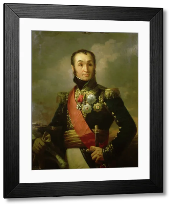 Framed Print : Portrait of Nicolas-Charles Oudinot, duc de Reggio (1767-1847), 1848. Creator: Pils, Isidore (1813-1875) Framed Print : Portrait of Nicolas-Charles Oudinot, duc de Reggio (1767-1847), 1848. Creator: Pils, Isidore (1813-1875)