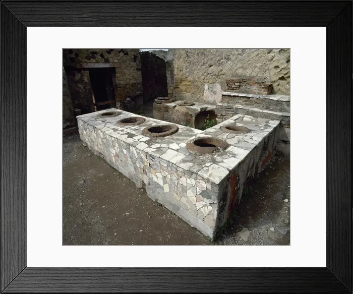 Framed Print : Thermopolium, between Cardo V and Lower Decumanu, Pompeii, Italy, 2002. Creator: LTL Framed Print : Thermopolium, between Cardo V and Lower Decumanu, Pompeii, Italy, 2002. Creator: LTL
