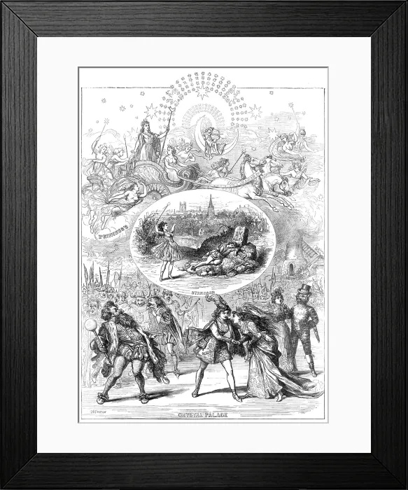 Framed Print : The Christmas Pantomimes, 1874. Creator: Unknown Framed Print : The Christmas Pantomimes, 1874. Creator: Unknown