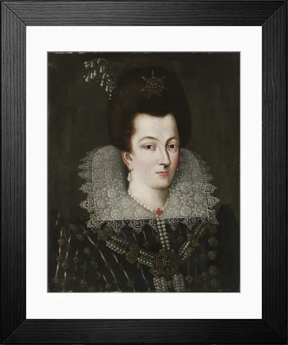 Framed Print : Portrait of Eleanor de Medici (1567-1611), Duchess of Mantua, 17th century. Creator: Anonymous. Portrait of Eleanor de Medici (1567-1611), Duchess of Mantua, 17th century. Creator: Anonymous Framed Print : Portrait of Eleanor de Medici (1567-1611), Duchess of Mantua, 17th century. Creator: Anonymous. Portrait of Eleanor de Medici (1567-1611), Duchess of Mantua, 17th century. Creator: Anonymous