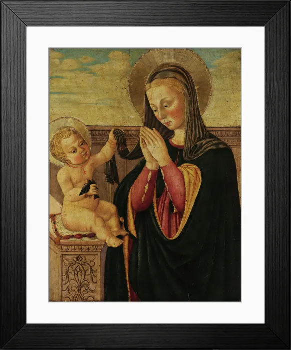 Framed Print : Madonna with Child. Creator: Neri di Bicci (1418-1492) Framed Print : Madonna with Child. Creator: Neri di Bicci (1418-1492)
