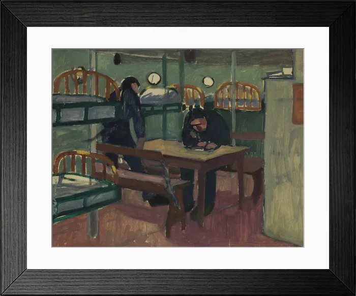 Framed Print : World War I: hospital transport, c1918. Creator: Jan Gordon Framed Print : World War I: hospital transport, c1918. Creator: Jan Gordon