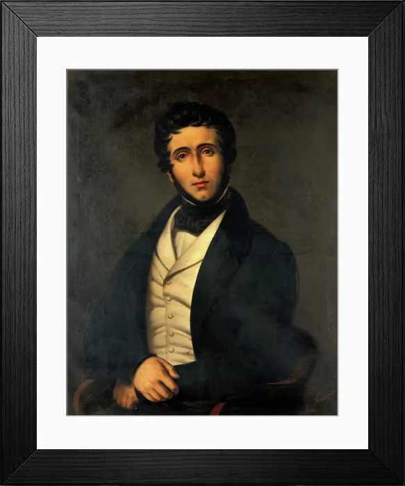 Framed Print : Jean-Zulema Amussat (1796-1856), surgeon-anatomist, c1820s. Creator: Unknown Framed Print : Jean-Zulema Amussat (1796-1856), surgeon-anatomist, c1820s. Creator: Unknown