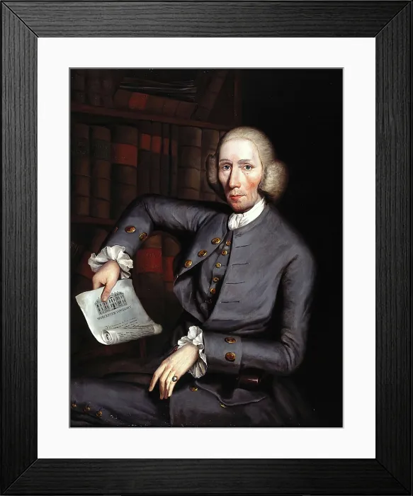 Framed Print : William Russell (1718-1801), surgeon to the Worcester Infirmary, c1770s. Creator: Stephen Hewson Framed Print : William Russell (1718-1801), surgeon to the Worcester Infirmary, c1770s. Creator: Stephen Hewson