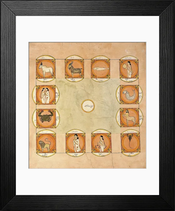 Framed Print : The zodiac. Creator: Unknown Framed Print : The zodiac. Creator: Unknown