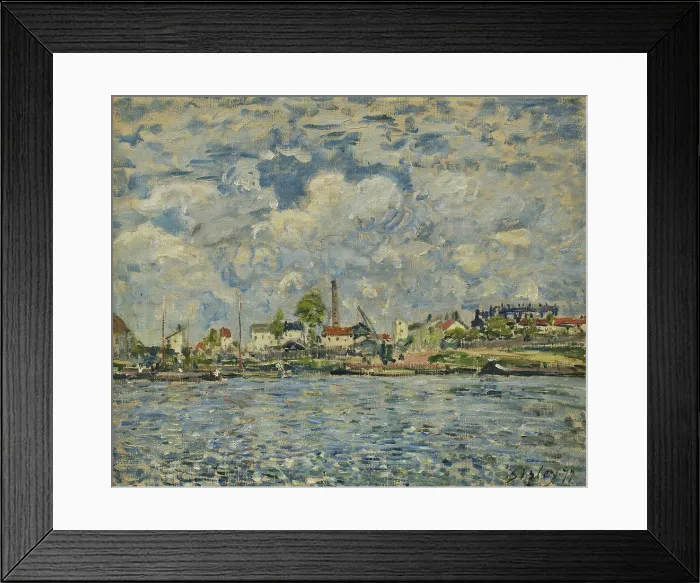Framed Print : The Seine at daybreak (La Seine au point du jour), 1877. Creator: Sisley, Alfred (1839-1899) Framed Print : The Seine at daybreak (La Seine au point du jour), 1877. Creator: Sisley, Alfred (1839-1899)