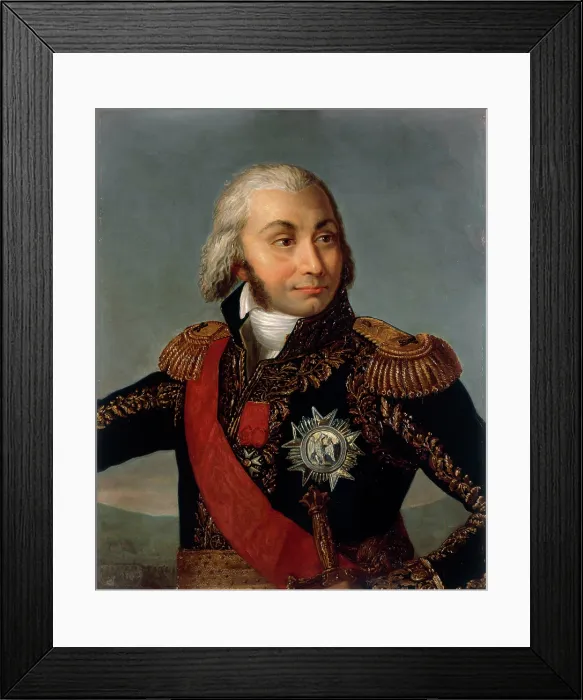 Framed Print : Portrait of Comte Jean-Baptiste Jourdan (1762-1833), Marshal of the Empire, 1834. Creator: Vien, Joseph-Marie, the Younger (1762-1848) Framed Print : Portrait of Comte Jean-Baptiste Jourdan (1762-1833), Marshal of the Empire, 1834. Creator: Vien, Joseph-Marie, the Younger (1762-1848)