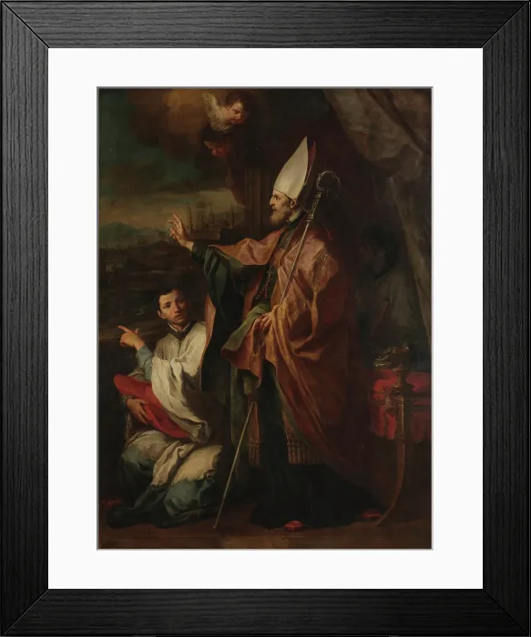 Framed Print : Saint Bernardo degli Uberti, Bishop of Parma, 1745-1750. Creator: Conca, Sebastiano (1680-1764) Framed Print : Saint Bernardo degli Uberti, Bishop of Parma, 1745-1750. Creator: Conca, Sebastiano (1680-1764)