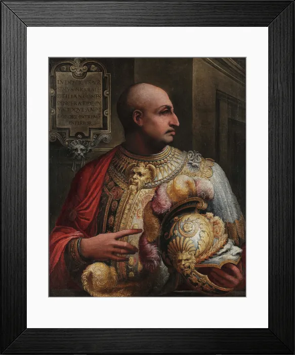 Framed Print : Portrait of Ludovico Orsini, c1531-1543. Creator: Salviati (Rossi), Francesco (1510-1563) Framed Print : Portrait of Ludovico Orsini, c1531-1543. Creator: Salviati (Rossi), Francesco (1510-1563)