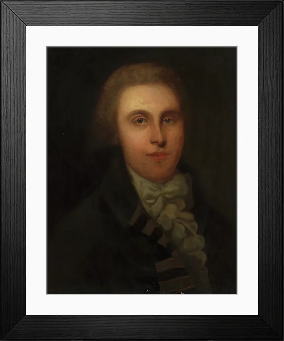 Framed Print : A man designated as Erasmus Darwin, c1740s. Creator: Unknown Framed Print : A man designated as Erasmus Darwin, c1740s. Creator: Unknown