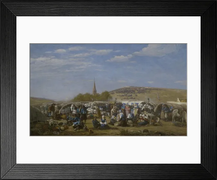 Framed Print : Pardon de Sainte-Anne-La-Palud, 1858. Creator: Boudin, Eugene-Louis (1824-1898) Framed Print : Pardon de Sainte-Anne-La-Palud, 1858. Creator: Boudin, Eugene-Louis (1824-1898)