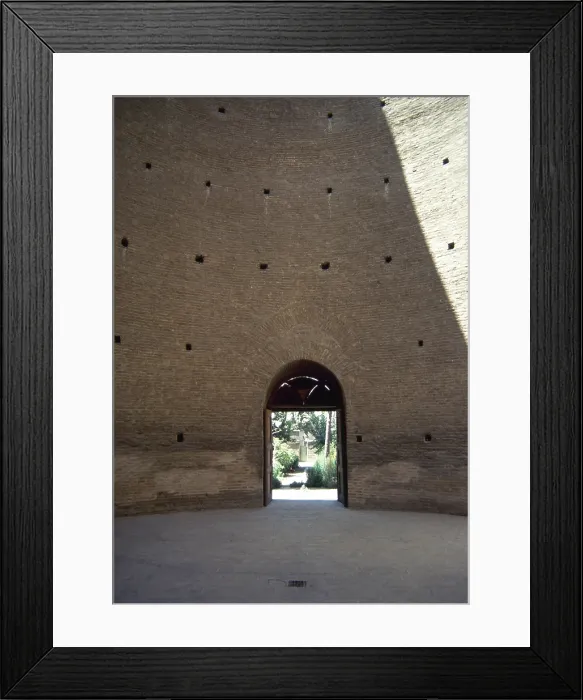 Framed Print : Portal and interior, Toghrol Tower, Rey, Iran, 12th century (2000). Creator: Unknown Framed Print : Portal and interior, Toghrol Tower, Rey, Iran, 12th century (2000). Creator: Unknown