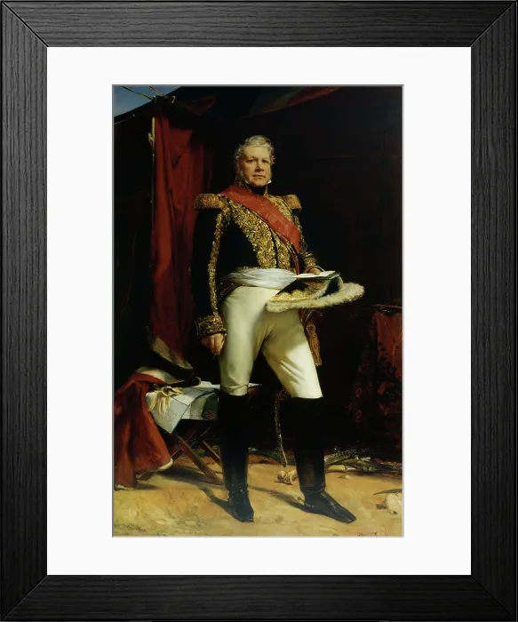 Framed Print : Portrait of Nicolas-Joseph, marquis Maison (1771-1840), Marshal of France, 1830. Creator: Cogniet, Leon (1794-1880) Framed Print : Portrait of Nicolas-Joseph, marquis Maison (1771-1840), Marshal of France, 1830. Creator: Cogniet, Leon (1794-1880)