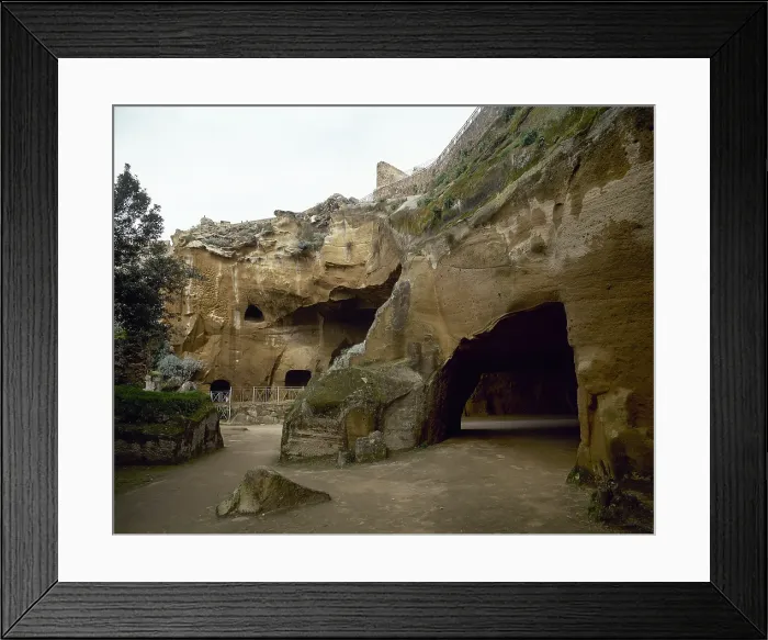Framed Print : Ruins of the Oracle of the Cumaean Sibyl, Cumae, Italy, 2000. Creator: LTL Framed Print : Ruins of the Oracle of the Cumaean Sibyl, Cumae, Italy, 2000. Creator: LTL