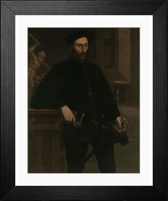 Framed Print : Portrait of Pier Luigi Farnese (1503-1547), c1547. Creator: Mazzola Bedoli, Girolamo (c. 1500-1569) Framed Print : Portrait of Pier Luigi Farnese (1503-1547), c1547. Creator: Mazzola Bedoli, Girolamo (c. 1500-1569)