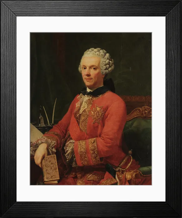 Framed Print : Portrait of Guillaume Du Tillot (1711-1774), c1760. Creator: Ferrari, Pietro Melchiorre (1735-1787) Framed Print : Portrait of Guillaume Du Tillot (1711-1774), c1760. Creator: Ferrari, Pietro Melchiorre (1735-1787)