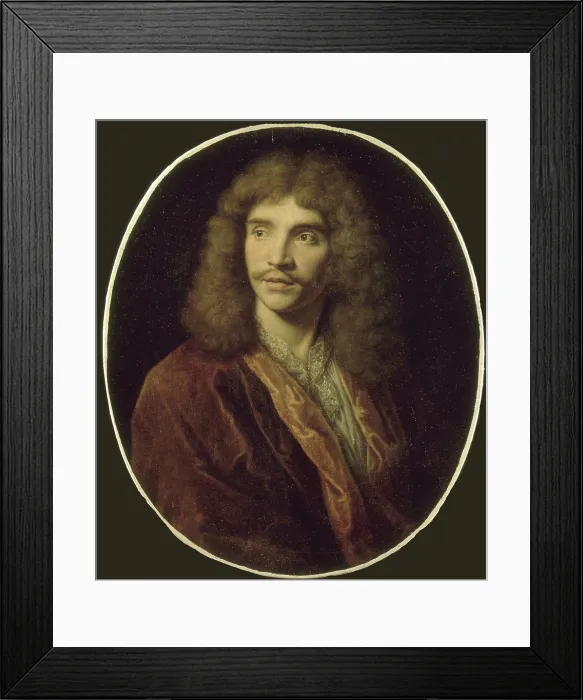 Framed Print : Portrait of the author Moliere (1622-1673). Creator: Mignard, Nicolas (1606-1668) Framed Print : Portrait of the author Moliere (1622-1673). Creator: Mignard, Nicolas (1606-1668)