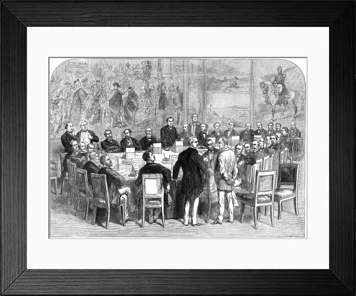 Framed Print : Meeting of the French Commission of Thirty at Versailles, 1874. Creator: Unknown Framed Print : Meeting of the French Commission of Thirty at Versailles, 1874. Creator: Unknown