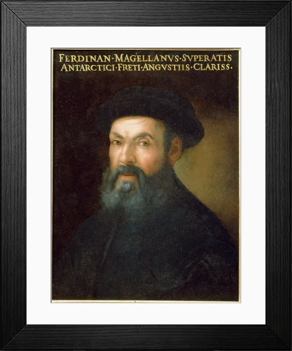 Framed Print : Portrait of Ferdinand Magellan, c1552. Creator: Anonymous Framed Print : Portrait of Ferdinand Magellan, c1552. Creator: Anonymous