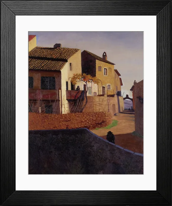 Framed Print : Roman bridge in Cagnes, 1923. Creator: Vallotton, Felix Edouard (1865-1925) Framed Print : Roman bridge in Cagnes, 1923. Creator: Vallotton, Felix Edouard (1865-1925)