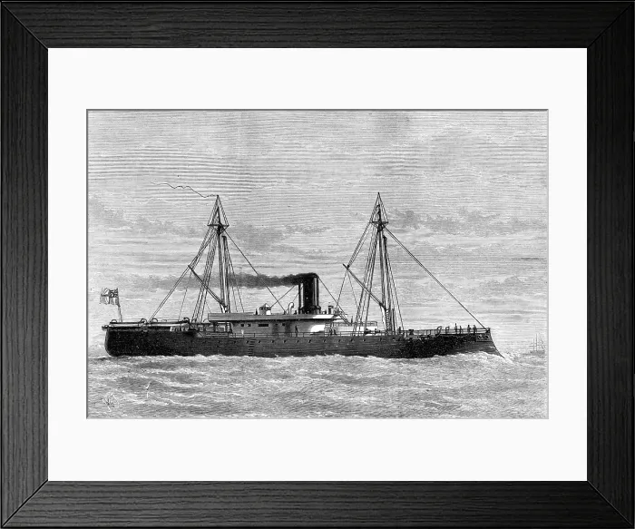 Framed Print : H.M. iron-clad ram Rupert, 1874. Creator: Unknown Framed Print : H.M. iron-clad ram Rupert, 1874. Creator: Unknown