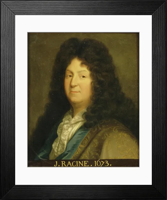 Framed Print : Portrait of the poet Jean Racine (1639-1699), 1698. Creator: Santerre, Jean Baptiste (1658-1717)