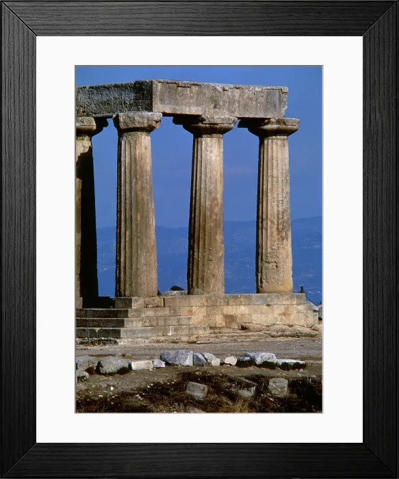 Framed Print : Apollo Temple, Ancient Corinth city, Greece, 540 BC, (2005). Creator: LTL Framed Print : Apollo Temple, Ancient Corinth city, Greece, 540 BC, (2005). Creator: LTL