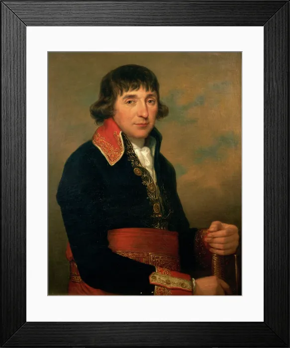 Framed Print : Portrait of Augustin de Lespinasse (1736-1816), 1798. Creator: Kauffmann, Angelika (1741-1807) Framed Print : Portrait of Augustin de Lespinasse (1736-1816), 1798. Creator: Kauffmann, Angelika (1741-1807)