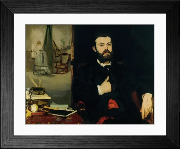 Framed Print : Portrait of the poet Zacharie Astruc, 1866. Creator: Manet, Edouard (1832-1883) Framed Print : Portrait of the poet Zacharie Astruc, 1866. Creator: Manet, Edouard (1832-1883)