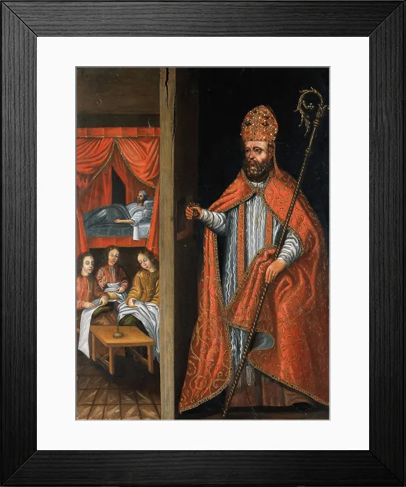 Framed Print : The charity of Saint Nicholas, c18th century. Creator: Unknown Framed Print : The charity of Saint Nicholas, c18th century. Creator: Unknown