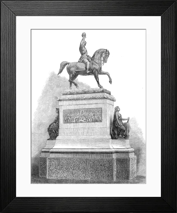 Framed Print : Statue of the late Prince Consort in Holborn-Circus, 1874. Creator: Unknown Framed Print : Statue of the late Prince Consort in Holborn-Circus, 1874. Creator: Unknown
