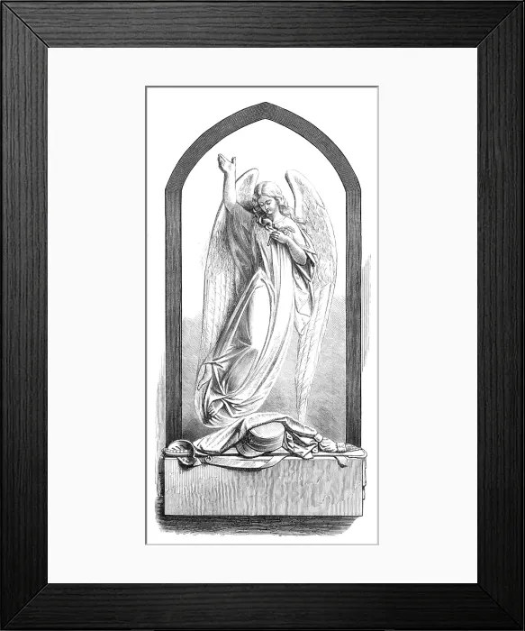 Framed Print : Monument to the late Lieutenant-Colonel Pemberton, Times Correspondent, killed in...France, 1874. Creator: Unknown Framed Print : Monument to the late Lieutenant-Colonel Pemberton, Times Correspondent, killed in...France, 1874. Creator: Unknown