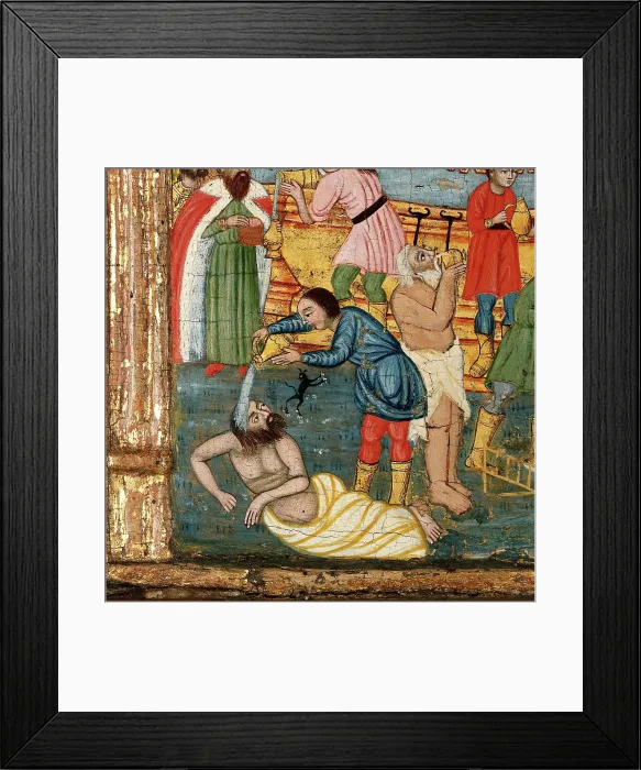 Framed Print : The fountain of life, and saints. Creator: Unknown Framed Print : The fountain of life, and saints. Creator: Unknown